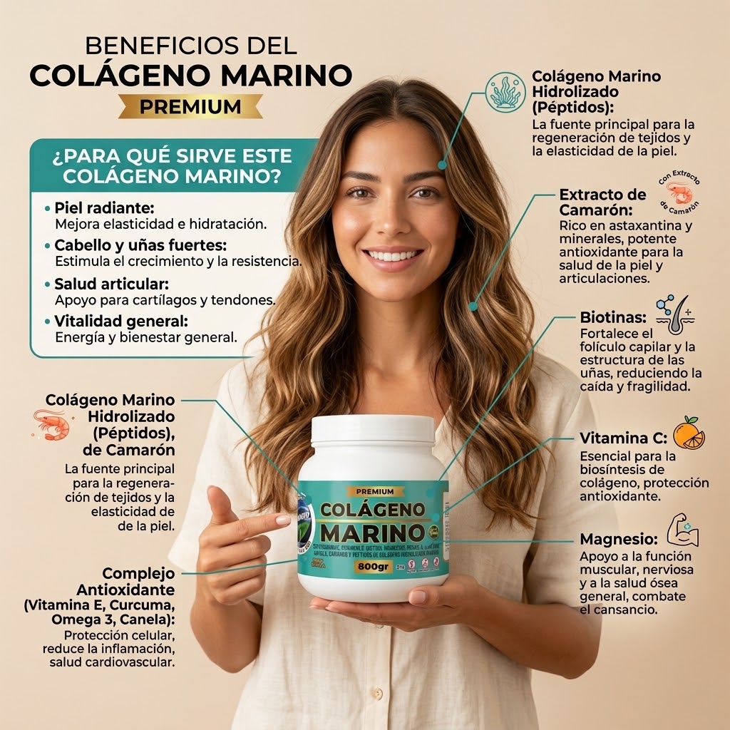 Colágeno Marino Premium Presentación de 800gr